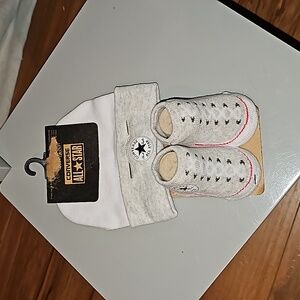 Converse Infant Hat and Booties Set